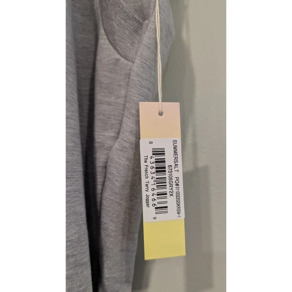 NWT Summersalt The French Terry Joggers In Grey Size 2XL